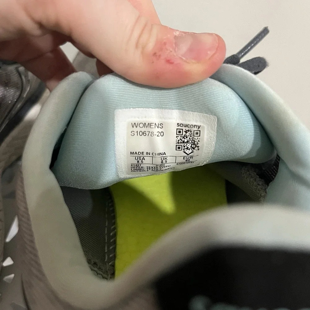 Saucony Womens Triumph 19 Running Shoe Gray Size‎ 8.5 M